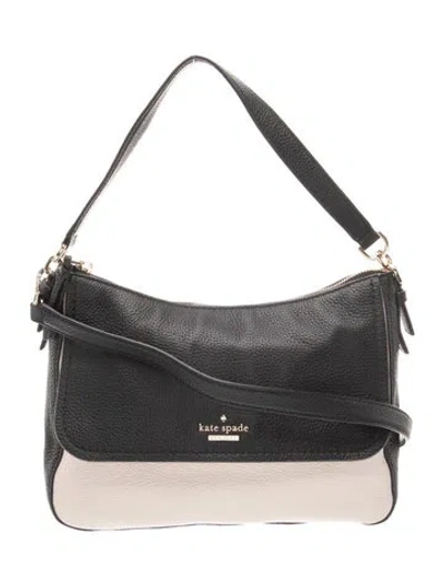 Pre-owned Kate Spade Leather Hobo In Black