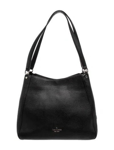 Pre-owned Kate Spade Leather Hobo In Black