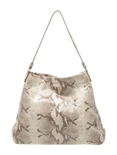 Pre-owned Kate Spade Leather Hobo In Neutral