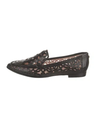 Pre-owned Kate Spade Leather Loafers In Black
