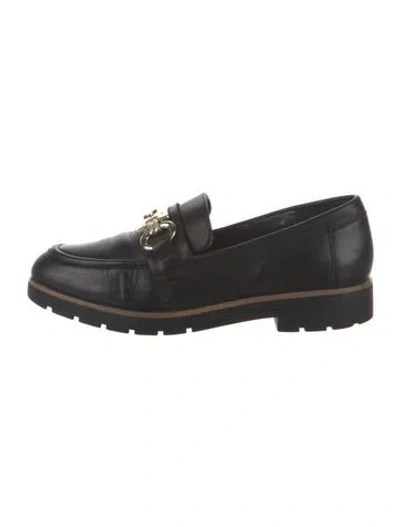 Pre-owned Kate Spade Leather Loafers In Black