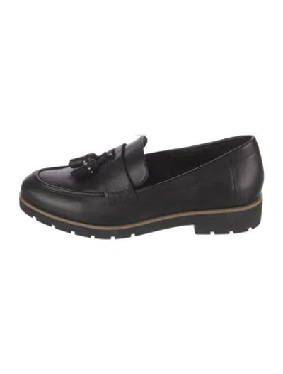 Pre-owned Kate Spade Leather Loafers In Black