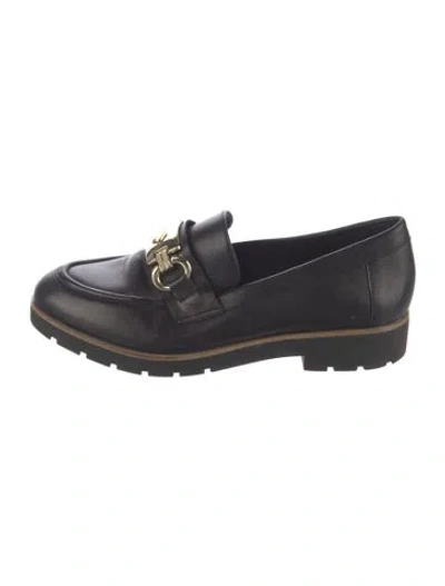 Pre-owned Kate Spade Leather Loafers In Black