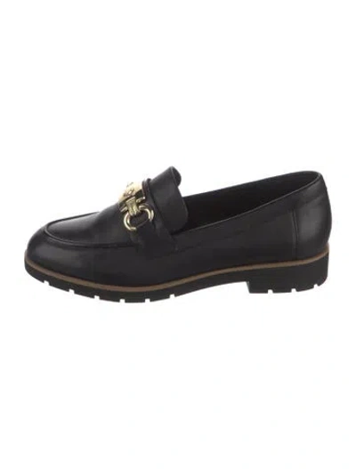 Pre-owned Kate Spade Leather Loafers In Black