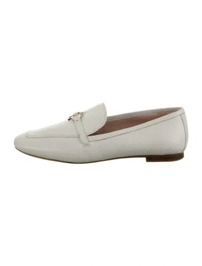 Pre-owned Kate Spade Leather Loafers In White