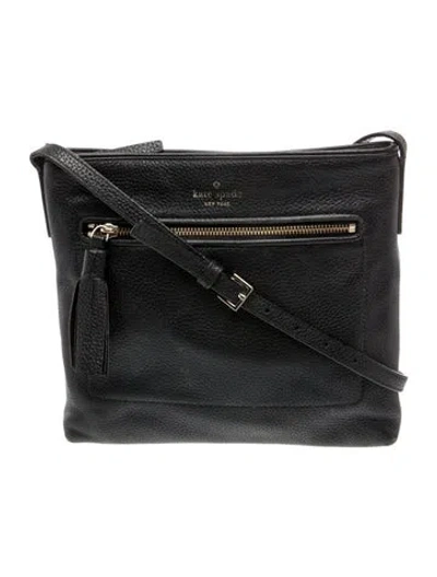Pre-owned Kate Spade Leather Messenger Bag In Blue