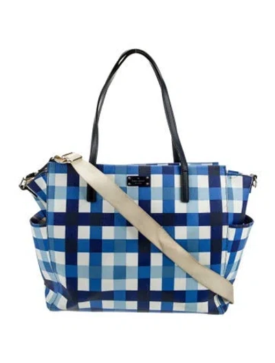 Pre-owned Kate Spade Leather Messenger Bag In Blue