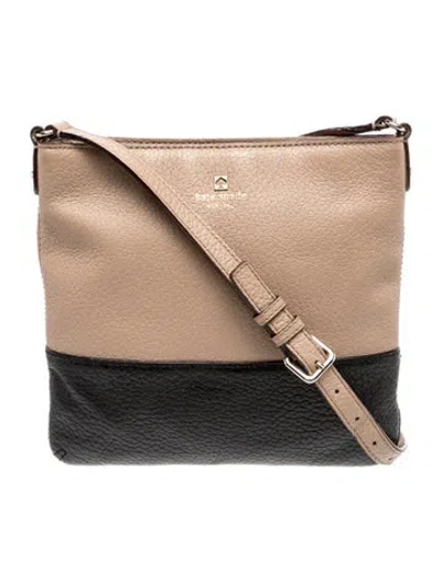 Pre-owned Kate Spade Leather Messenger Bag In Brown