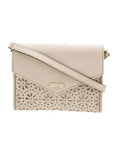 Pre-owned Kate Spade Leather Messenger Bag In Neutral