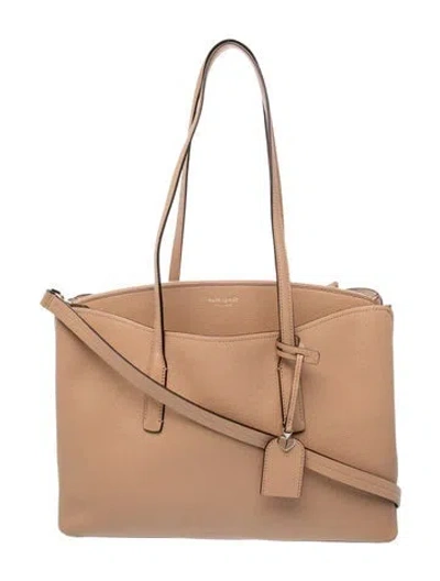 Pre-owned Kate Spade Leather Messenger Bag In Neutral