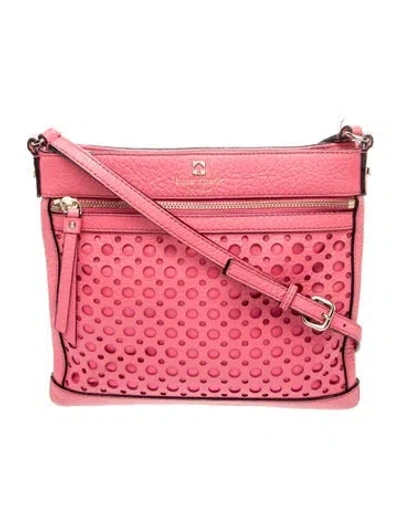 Pre-owned Kate Spade Leather Messenger Bag In Pink