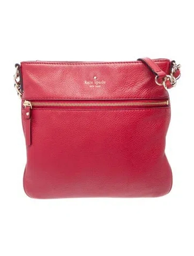 Pre-owned Kate Spade Leather Messenger Bag In Red