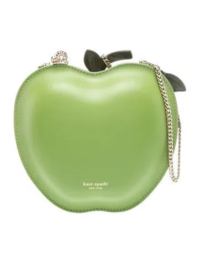 Pre-owned Kate Spade Leather Minaudière In Green