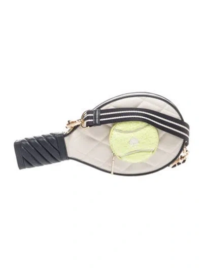 Pre-owned Kate Spade Leather Minaudière In Neutral