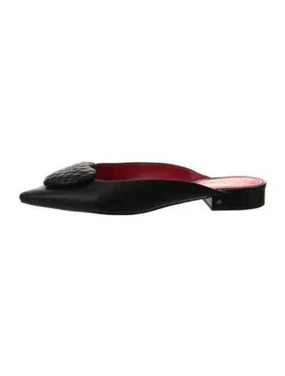 Pre-owned Kate Spade Leather Mules In Black
