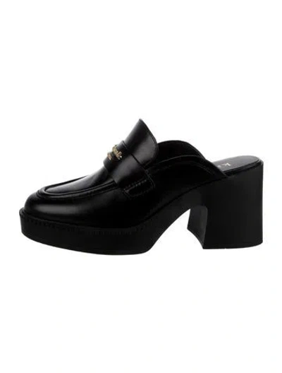 Pre-owned Kate Spade Leather Mules In Black
