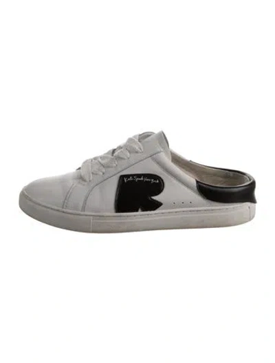 Pre-owned Kate Spade Leather Mules In Grey
