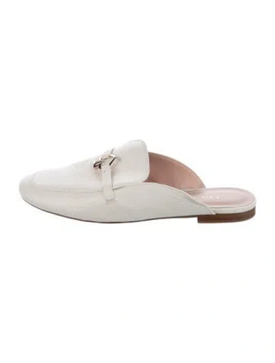 Pre-owned Kate Spade Leather Mules In White