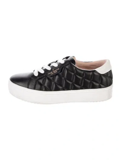 Pre-owned Kate Spade Leather Patterned Sneakers In Multicolor