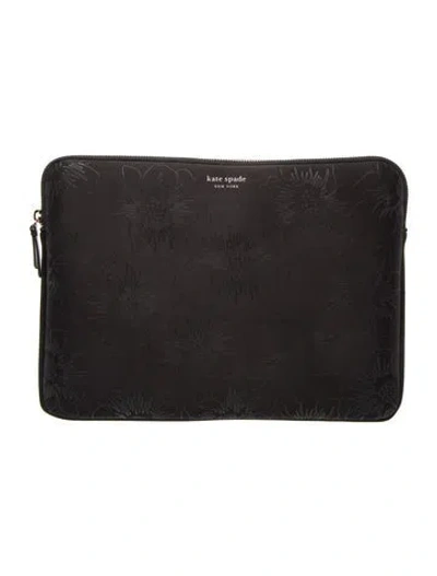 Pre-owned Kate Spade Leather Portfolio In Black