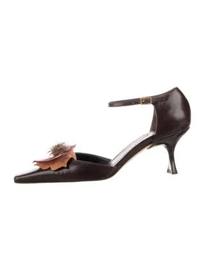 Pre-owned Kate Spade Leather Pumps In Brown