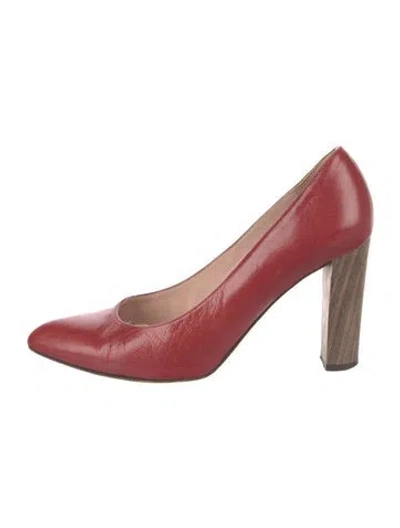 Pre-owned Kate Spade Leather Pumps In Red