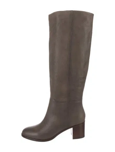 Pre-owned Kate Spade Leather Riding Boots In Brown
