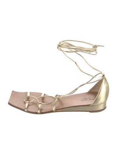 Pre-owned Kate Spade Leather Sandals In Neutral