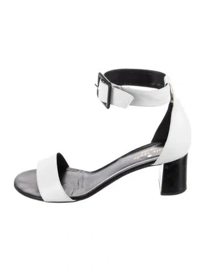 Pre-owned Kate Spade Leather Sandals In Silver