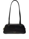 Kate Spade New York Grace Fine Grain Leather Shoulder Bag In Black