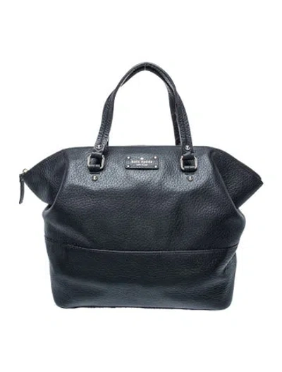 Pre-owned Kate Spade Leather Shoulder Bag In Black