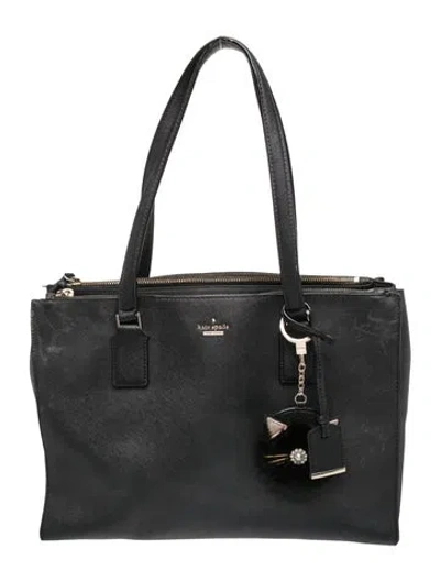 Pre-owned Kate Spade Leather Shoulder Bag In Black