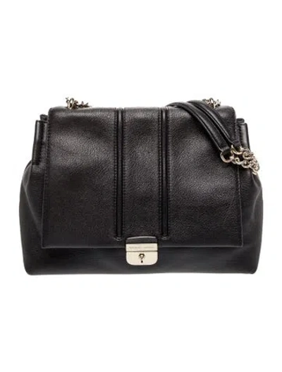 Pre-owned Kate Spade Leather Shoulder Bag In Black