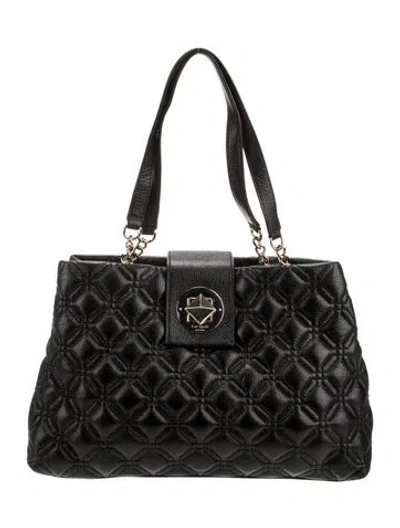 Pre-owned Kate Spade Leather Shoulder Bag In Black