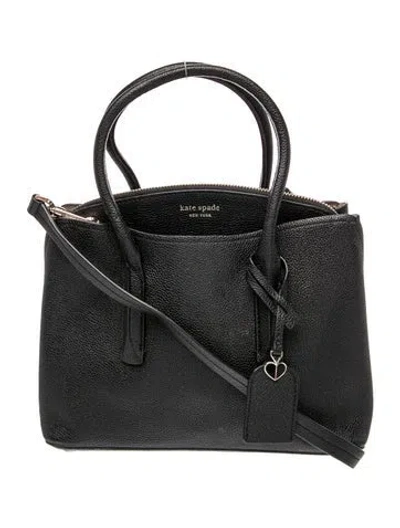 Pre-owned Kate Spade Leather Shoulder Bag In Black