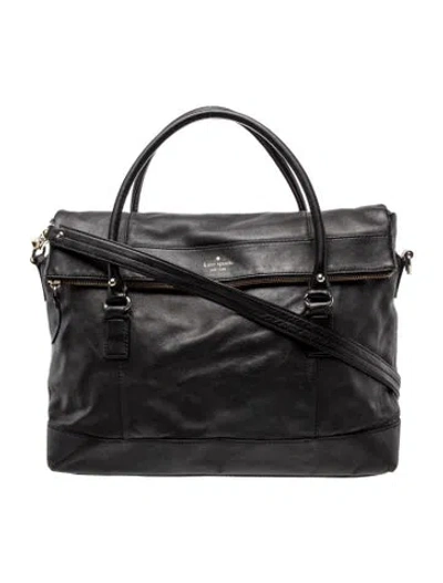 Pre-owned Kate Spade Leather Shoulder Bag In Black