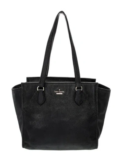 Pre-owned Kate Spade Leather Shoulder Bag In Black