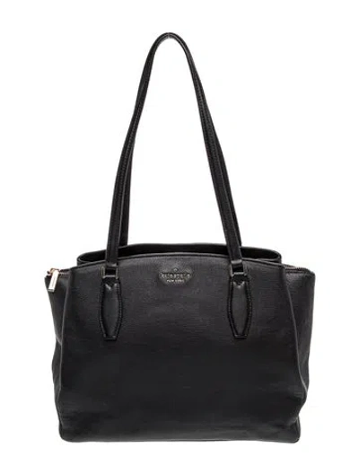 Pre-owned Kate Spade Leather Shoulder Bag In Black