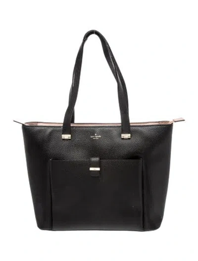 Pre-owned Kate Spade Leather Shoulder Bag In Black