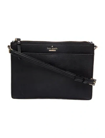 Pre-owned Kate Spade Leather Shoulder Bag In Black