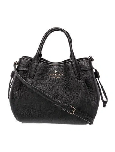 Pre-owned Kate Spade Leather Shoulder Bag In Black