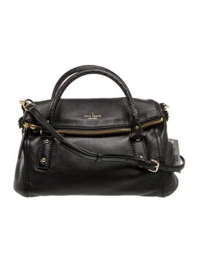 Pre-owned Kate Spade Leather Shoulder Bag In Black