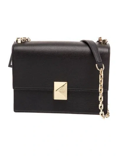 Pre-owned Kate Spade Leather Shoulder Bag In Black