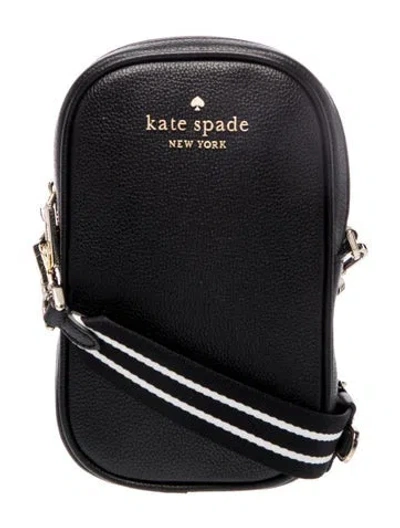 Pre-owned Kate Spade Leather Shoulder Bag In Black