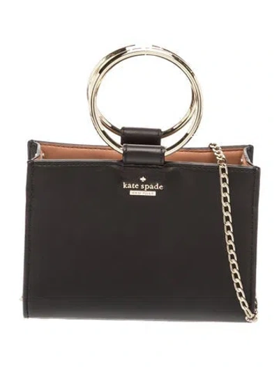 Pre-owned Kate Spade Leather Shoulder Bag In Black
