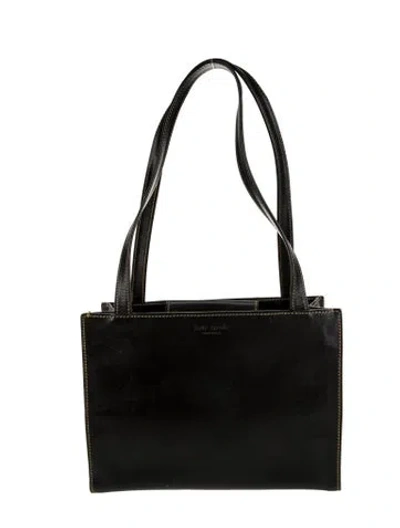 Pre-owned Kate Spade Leather Shoulder Bag In Black
