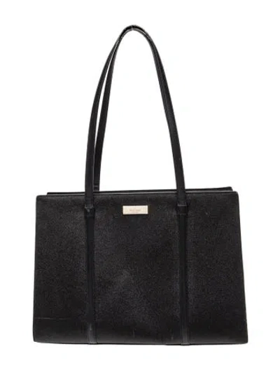 Pre-owned Kate Spade Leather Shoulder Bag In Black