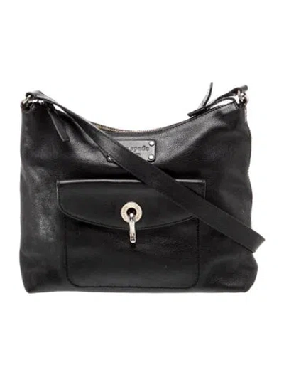 Pre-owned Kate Spade Leather Shoulder Bag In Black