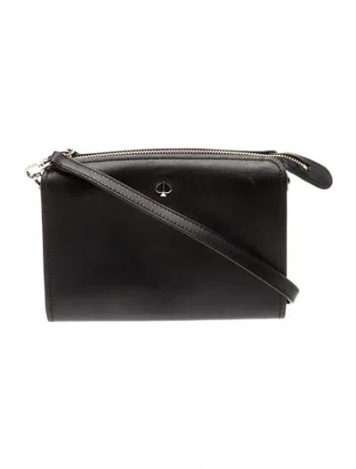 Pre-owned Kate Spade Leather Shoulder Bag In Black