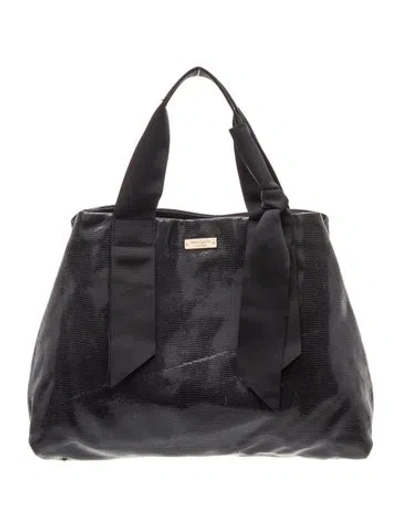 Pre-owned Kate Spade Leather Shoulder Bag In Black